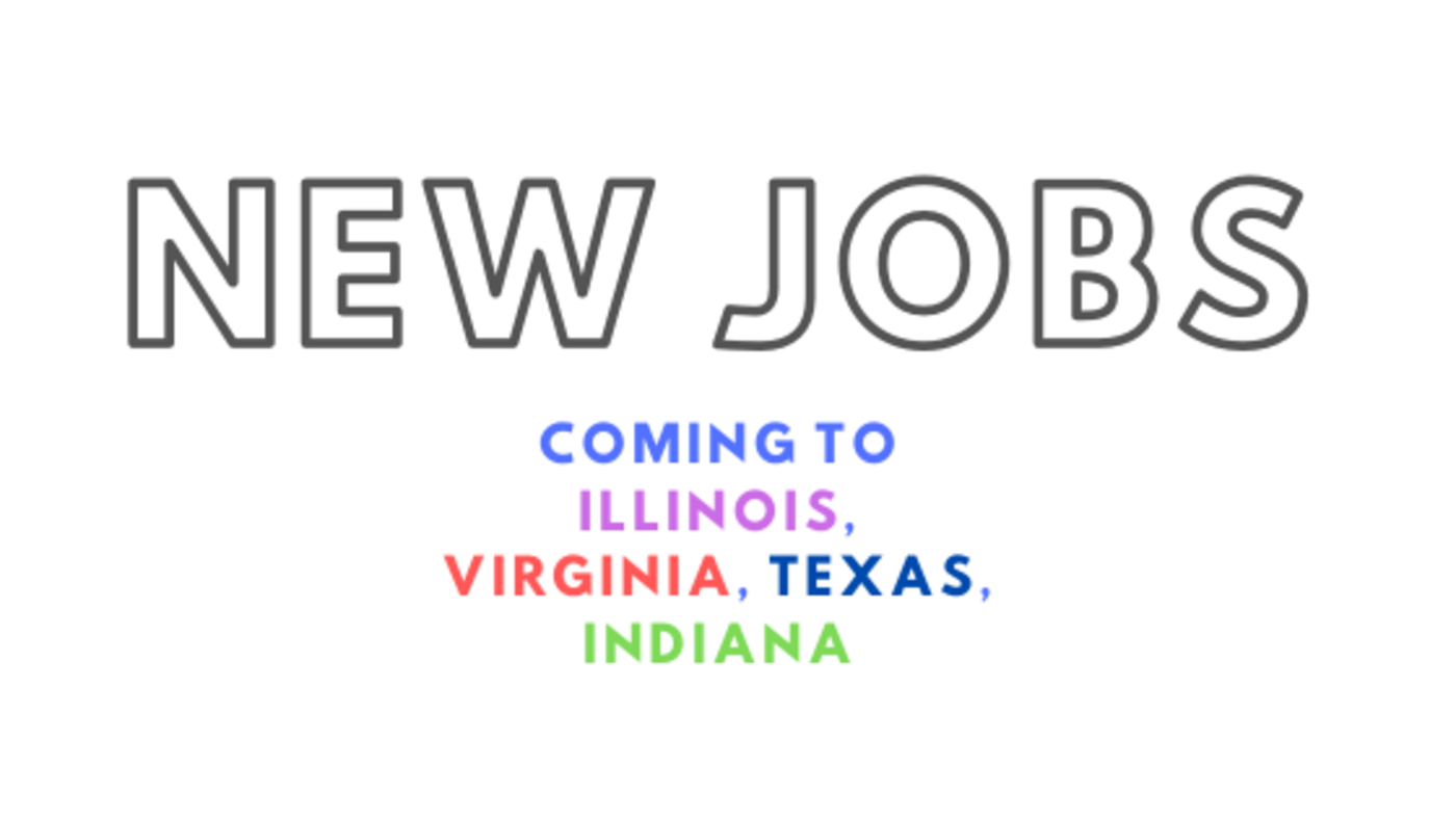 New Jobs for Illinois, Virginia, Indiana, Austin Jobstories