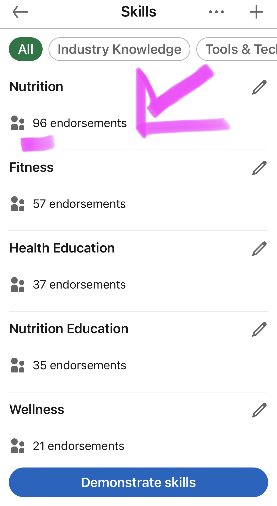 How To Add Skills to Your LinkedIn Profile | NutritionJobs