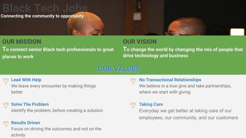 Black Tech Jobs, About Us Black Tech Jobs